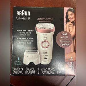 Braun epil 9 Shave trim and epilate